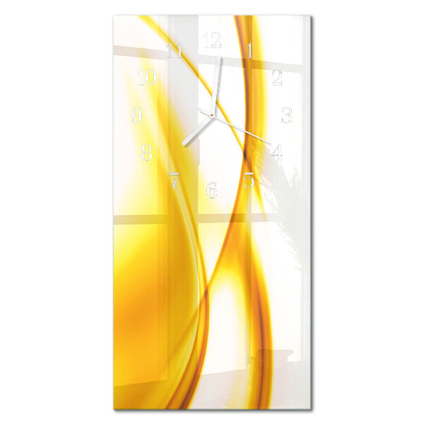 Vertical wall clock Abstract art