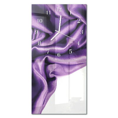 Glass wall clock vertical Velvet