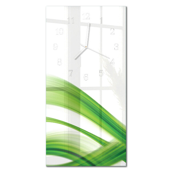 Vertical wall clock Abstract wave