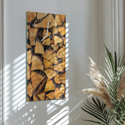 Vertical wall clock Wood