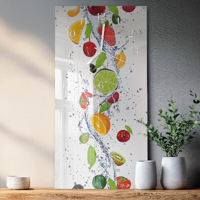 Vertical rectangular wall clock Fruit