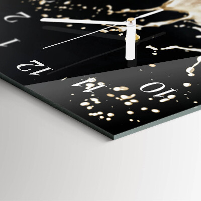 Modern vertical wall clock Flower