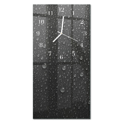 Glass clock vertical Drop