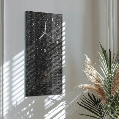 Glass clock vertical Drop