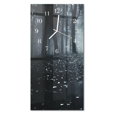 Modern vertical wall clock Forest