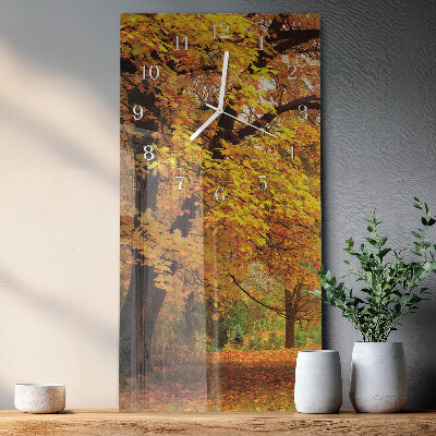 Glass clock vertical Tree