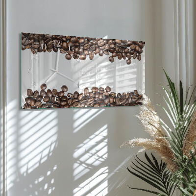 Horizontal wall clock Coffee raw material