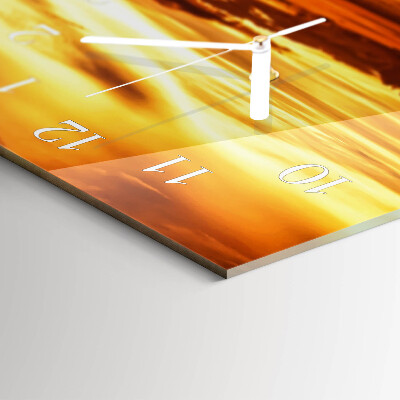 Horizontal wall clock Dusk