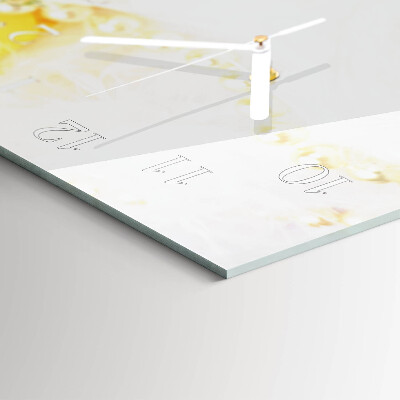 Horizontal wall clock Flower