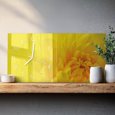 Rectangular glass clock horizontal Pitch