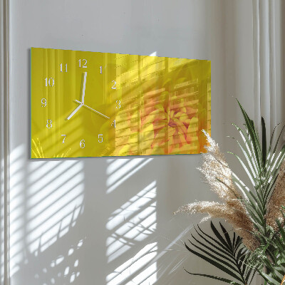 Rectangular glass clock horizontal Pitch