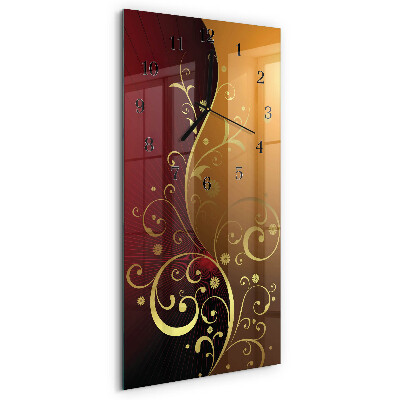 Vertical rectangular wall clock Abstraction
