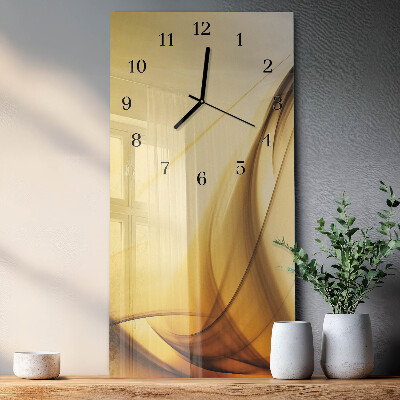 Vertical rectangular wall clock Abstraction