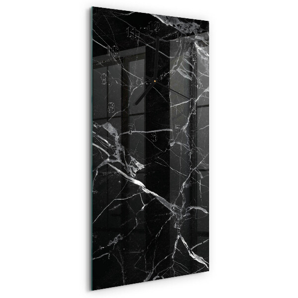 Modern vertical wall clock Graphite