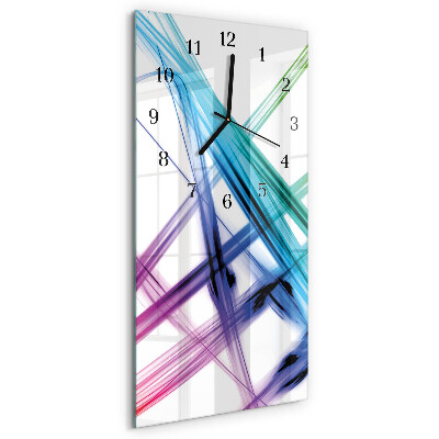 Vertical rectangular wall clock Abstraction