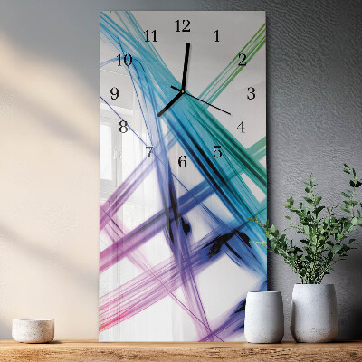 Vertical rectangular wall clock Abstraction