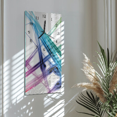 Vertical rectangular wall clock Abstraction