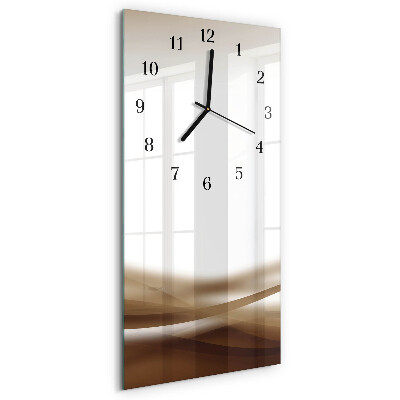 Modern vertical wall clock Abstract lines