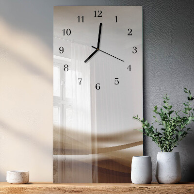 Modern vertical wall clock Abstract lines