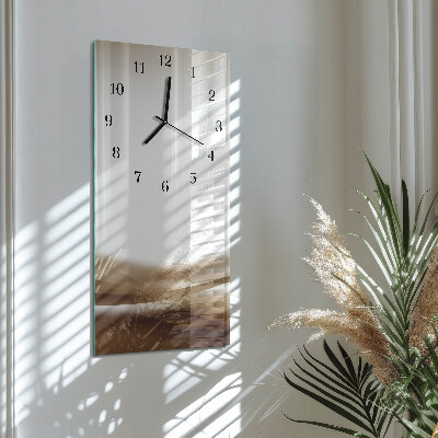 Modern vertical wall clock Abstract lines