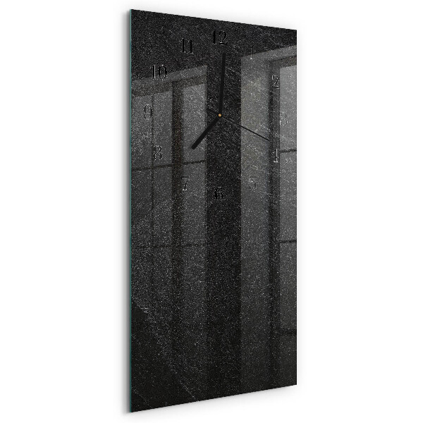 Vertical rectangular wall clock Marble