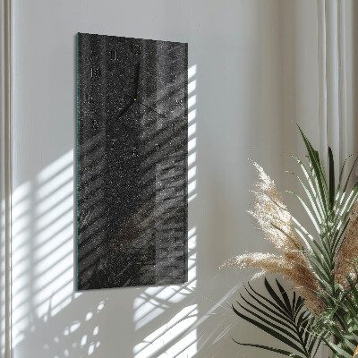 Vertical rectangular wall clock Marble