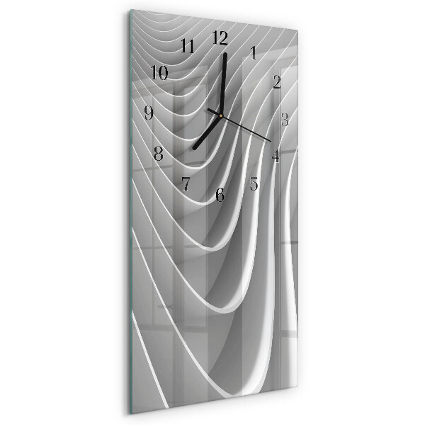 Glass clock vertical Abstraction