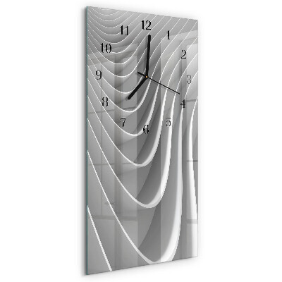 Glass clock vertical Abstraction