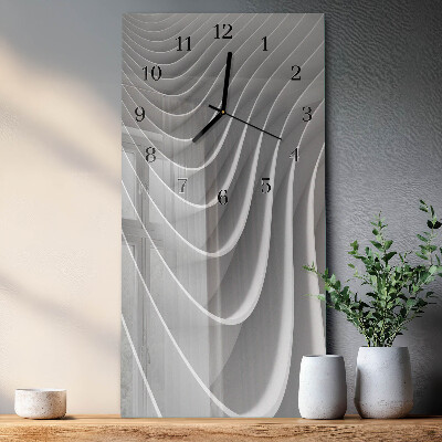 Glass clock vertical Abstraction