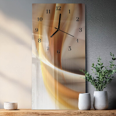 Vertical rectangular wall clock Abstraction