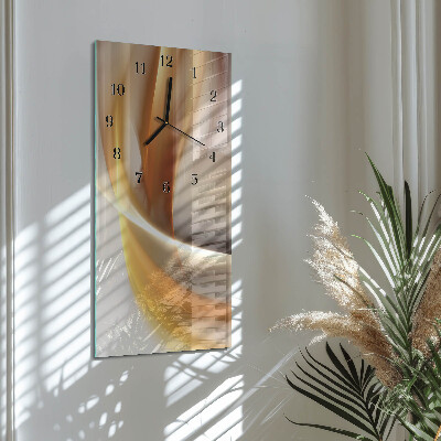 Vertical rectangular wall clock Abstraction