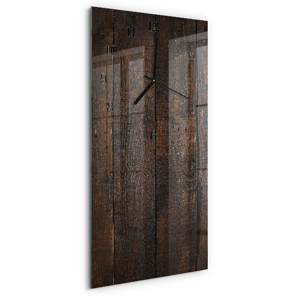 Vertical rectangular wall clock Wood
