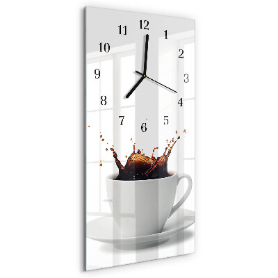 Vertical wall clock Coffee