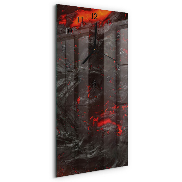 Modern vertical wall clock Lava