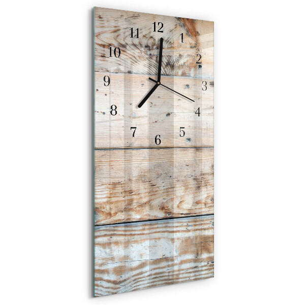 Vertical rectangular wall clock Wood