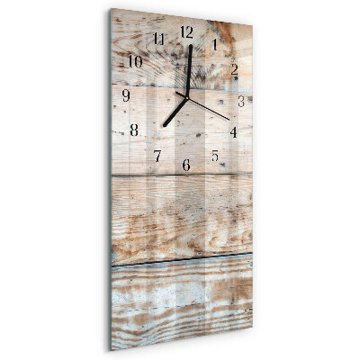 Vertical rectangular wall clock Wood