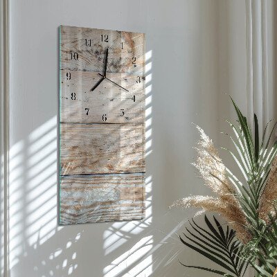 Vertical rectangular wall clock Wood