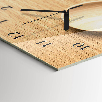 Vertical rectangular wall clock Spoons