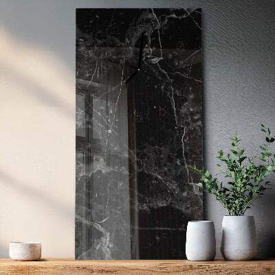 Modern vertical wall clock Graphite