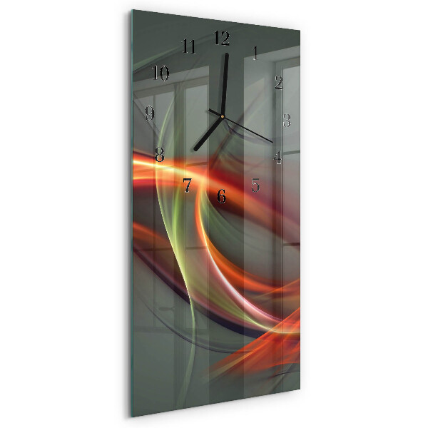 Glass clock vertical Pattern