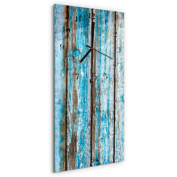 Modern vertical wall clock Wood