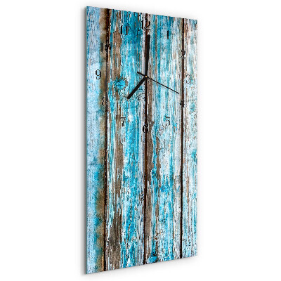 Modern vertical wall clock Wood