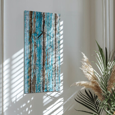 Modern vertical wall clock Wood