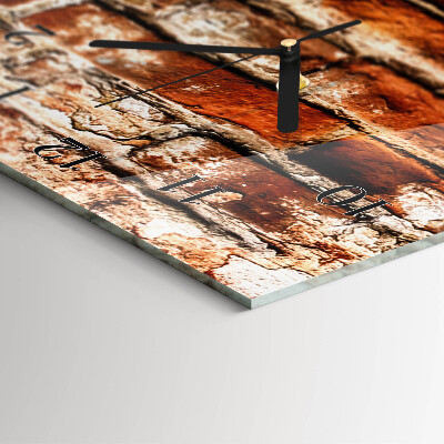 Vertical wall clock Brick wall