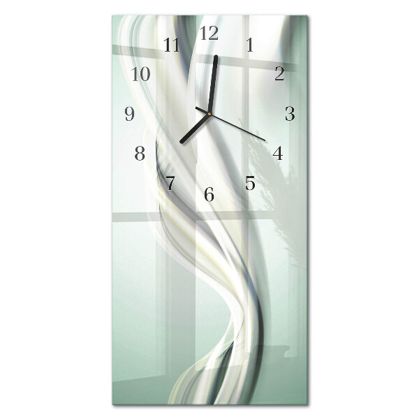Modern vertical wall clock Abstract art