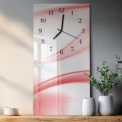 Modern vertical wall clock Abstract art
