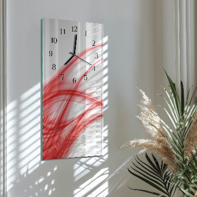Glass clock vertical Abstract art