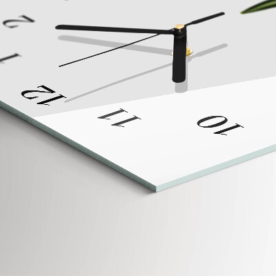 Vertical rectangular wall clock Flower