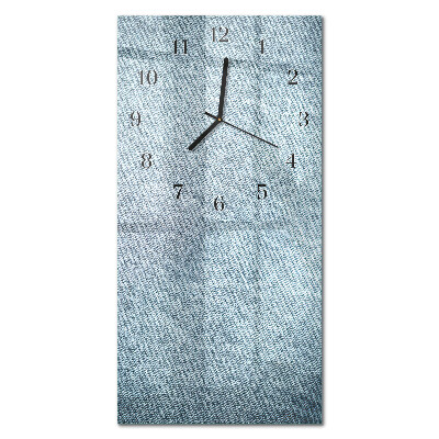 Glass clock vertical Spider's web