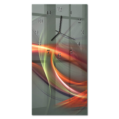 Glass clock vertical Drops